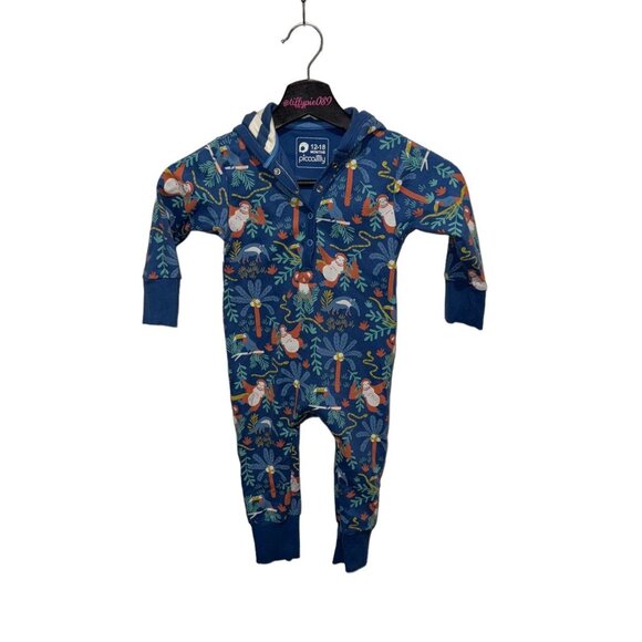 Piccalilly Playsuit Monkeys Size 12-18 Months - Picture 1 of 3